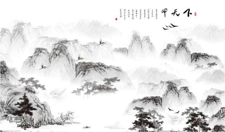 甲天下山水情中式