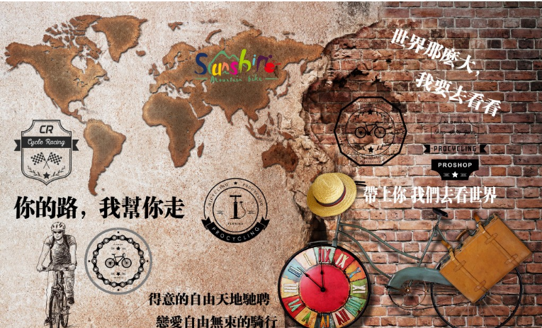 个性涂鸦怀旧地图