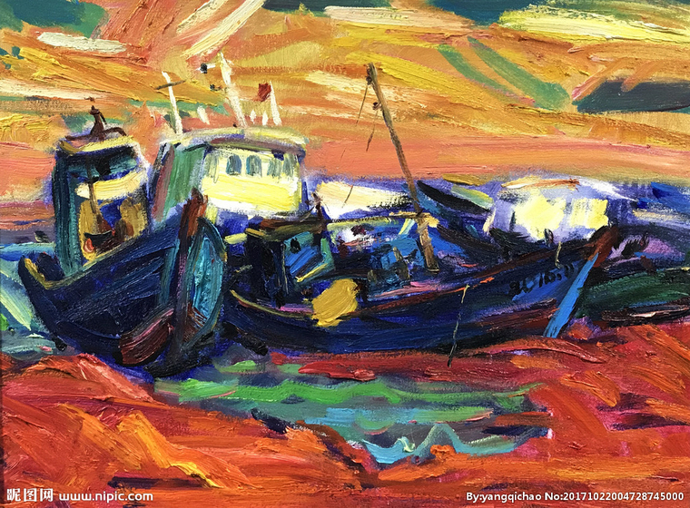 G风景油画背景墙