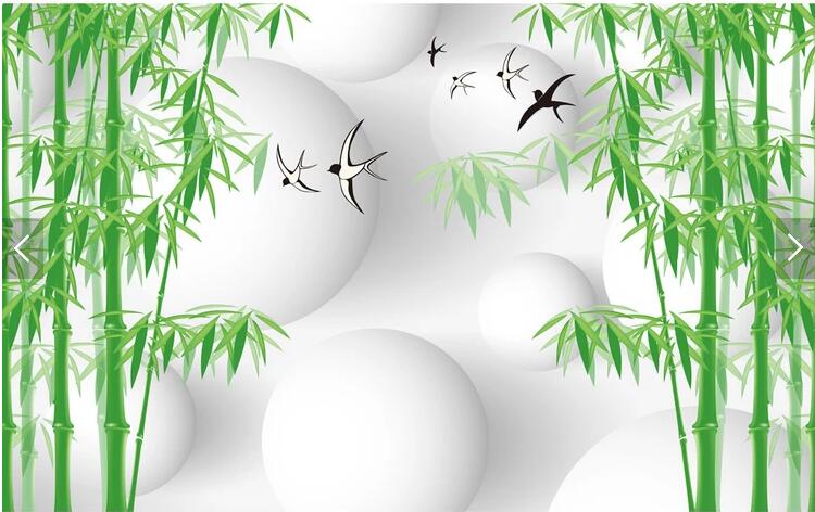清新3D幻影竹子