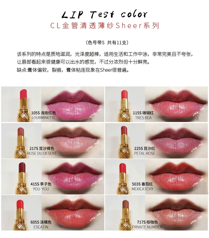 Spot Christian Louboutin Radish Đinh Lipstick Counter CL Queen SIGHter Son môi Hộp quà tặng Black Tube - Son môi