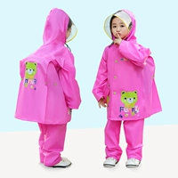 MS-2099 Upgrade (Raincoat + Rain Brants + Big Hat Brim + School Back Seat) Pink