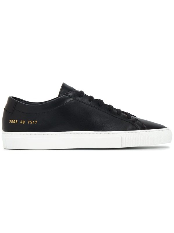  COMMON PROJECTS 2021 BLACK LEATHER STRAP LADY CASUAL LOW-HELP SNEAKERS