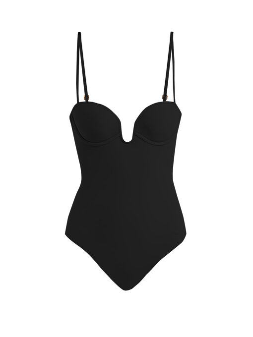  LA PERLA 2021 black steel ring with a body suit