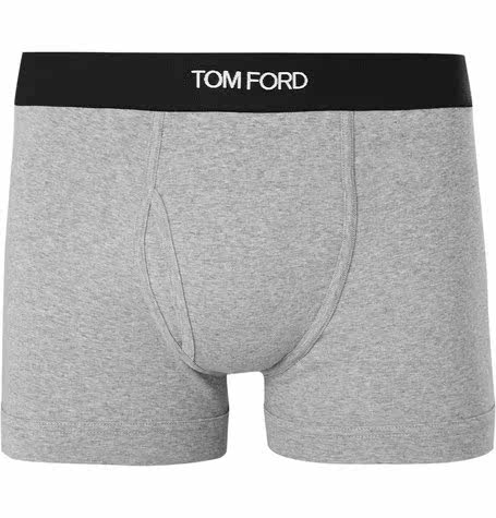  Tom Ford 2020 Trendy Grey Elastic Cotton Four Corner Men's Underwear