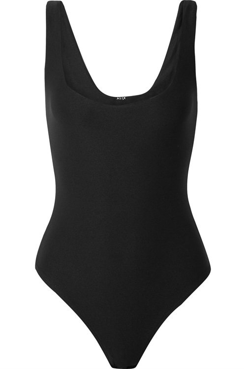  The ALIX black elastic bunkcloth lady is even in a tight fit.