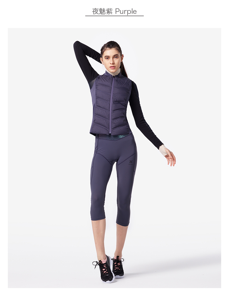 Hoa Kỳ HOTSUIT xuống vest nữ 2018 mùa đông mới đứng cổ áo mỏng mặc vest thể thao ấm áp áo khoác lining nữ
