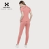 Hoa Kỳ HOTSUIT đích thực áo thun thể thao nữ mùa hè áo thun mỏng thể thao ngắn tay áo thun cotton áo polo họa tiết Áo polo thể thao