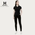 Hoa Kỳ HOTSUIT đích thực áo thun thể thao nữ mùa hè áo thun mỏng thể thao ngắn tay áo thun cotton áo polo họa tiết Áo polo thể thao