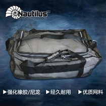 Nautilus Diving Equipment Bag Mesh Bag Lengthened Frog Shoes BCD Regulator Containing Bag Equipped Mesh Bag Consigned
