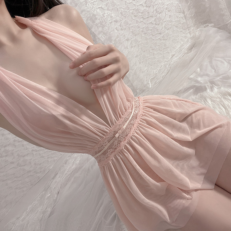 Sleeping Dress Sexy Sleepwear Women's Summer Superior Sense Harnesses Short Skirts Flirty Hot 2022 New Pure Desire Summer Style