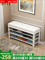 Solid wood shoe rack Easy home doorway Shoe cabinet Small sit-in-European style Multi-level economical type Provincial space Dormitory Accommodation