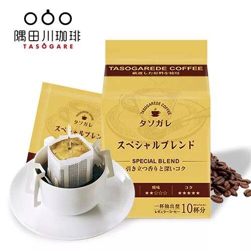 日本进口 TASOGARE 隅田川 滤挂式挂耳纯黑咖啡粉 意式特调 10片 优惠券折后￥19.9包邮（￥39.9-20） 送5片