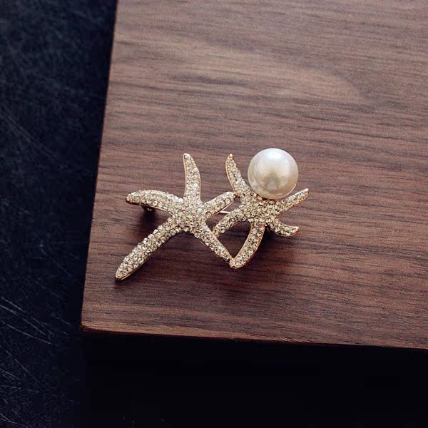 Dachangwei hàng hóa mạ điện bảo quản màu sắc đẹp zircon khảm hoa nhánh nhánh thiên nga trâm cài áo vest nam