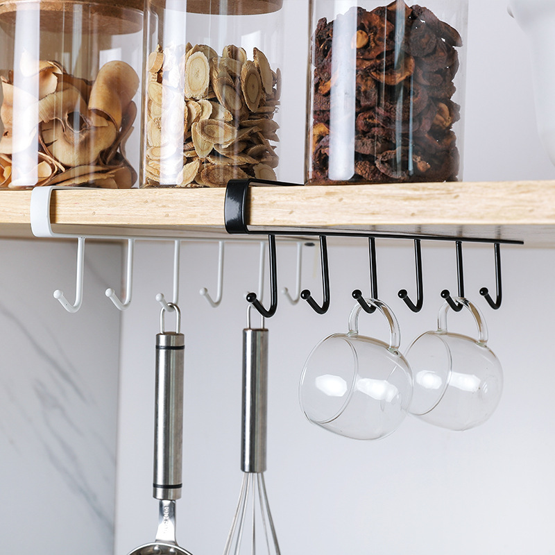 Iron-made no-dent nail-free hanger integral cabinet containing hanging frame multifunctional hook wardrobe cloister bag finishing frame kitchen