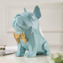 Nordic simple style cute bulldog tissue box creative storage home living room coffee table desktop puppy drawing paper box