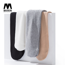 Girl Beats Bottom Pants Spring Autumn Thin children Fine striped white Even pants Sox little girl with foot elastic dance socks