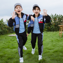 Kindergarten Garden clothes Spring and autumn clothes new 1st grade Yinglun Wind school sportswear sports suit elementary school students class 2 pieces cover