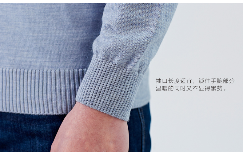 拉夫劳伦制造商 本米 男V领100%澳洲美利奴羊毛衫 图15