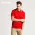 Benmi BENMI Nam Mercerized Cotton POLO Áo Sơ Mi Tương Phản Kinh Doanh Bình Thường Ngắn Tay Áo Ve Áo T-Shirt Giới Hạn Giảm Giá Thời Gian áo phông nam có cổ Polo