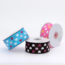 Gift Wrap Ribbon Bow Print Ribbon Belt Cake Mousse Decorative Baking Strap