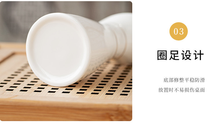 Ликер Cup 【送长辈领导】中式高档白酒杯分酒器套装家用羊脂玉清酒一口酒具 Maxiusi