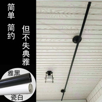 Minimalist indoor balcony lifting clotheshorse to be rack black and white colour single double pole type hand automatic clotheshorse installation