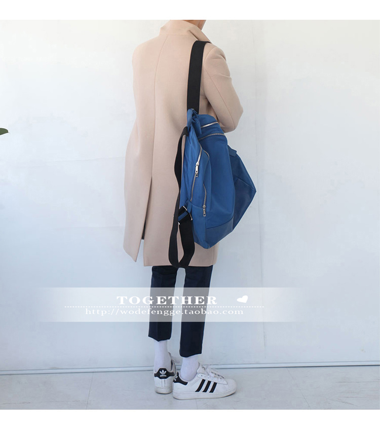 Áo khoác len nam màu be Hàn Quốc mùa thu đông thời trang thanh niên lỏng cashmere trench coat áo len dài áo khoác sơ mi
