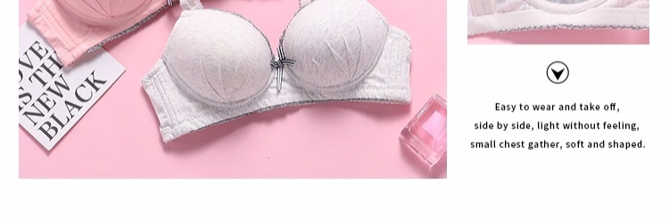Áo ngực tụ tập không có vòng thép mỏng phần đồ lót cotton nữ sinh trung học nữ ngực nhỏ trên áo ngực gợi cảm Nhật Bản áo lót nâng đẩy