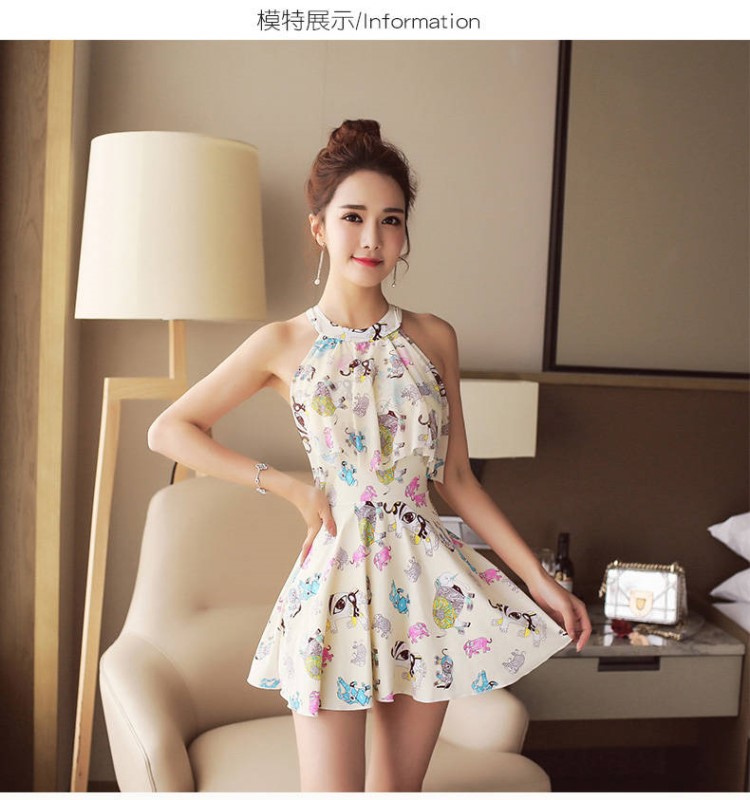 Đồ bơi nữ mới Xiêm váy sinh viên gợi cảm bảo thủ giảm béo gợi cảm tươi mát mùa xuân bãi biển đồ bơi nữ - Bộ đồ bơi One Piece mẫu áo tắm liền thân đẹp