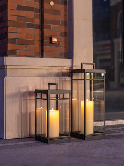定制落地金属风灯摆件户外庭院装饰蜡烛台灯简约欧式玻璃烛台灯