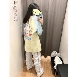 Japanese large size cotton T -shirt hellokitty Katie cat summer sweet cool wind short sleeve cute top female stitching