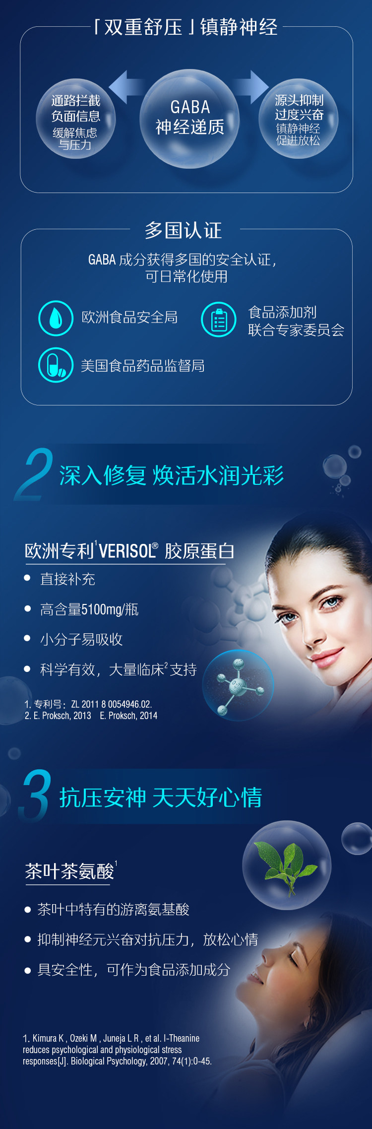 Swisse 好梦小Q瓶 专利GABA舒压助眠 补充胶原蛋白30ml*7支 图5