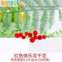 Красный счастливой цветок сушеные цветы (10 цветов)
