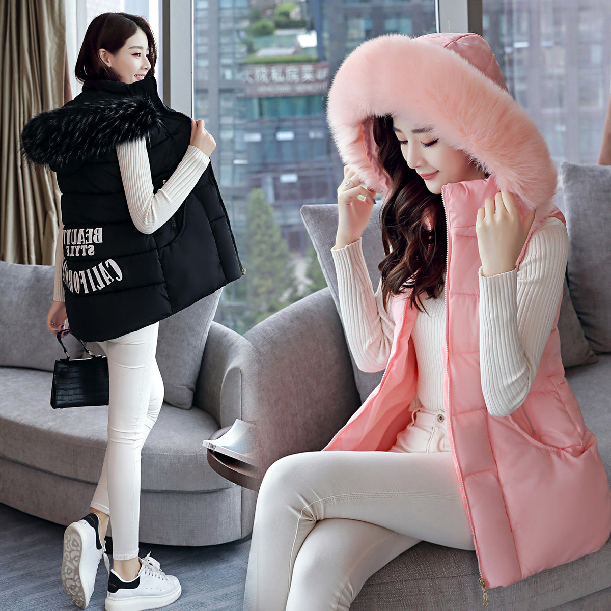 Débardeur hiver femme      en Polyester - Ref 3177944 Image 4