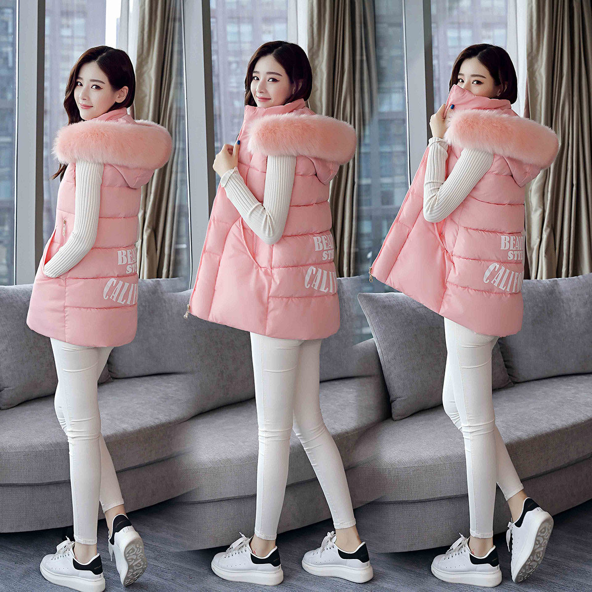 Débardeur hiver femme      en Polyester - Ref 3177944 Image 1