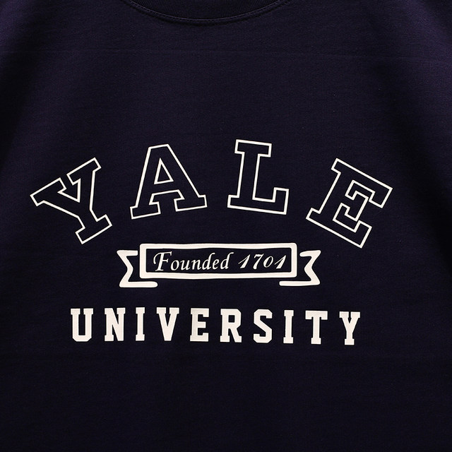 ອາເມລິກາ Yale Yale University ເສື້ອທີເຊີດຜູ້ຊາຍແລະແມ່ຍິງຂອງໂຮງຮຽນສັ້ນເສື້ອຢືດແບບວິທະຍາໄລແບບໃຫມ່ເອີຣົບແລະອາເມລິກາແບບນັກຮຽນຊັ້ນຮຽນຊາວຫນຸ່ມເຄື່ອງແບບນັກຮຽນ t