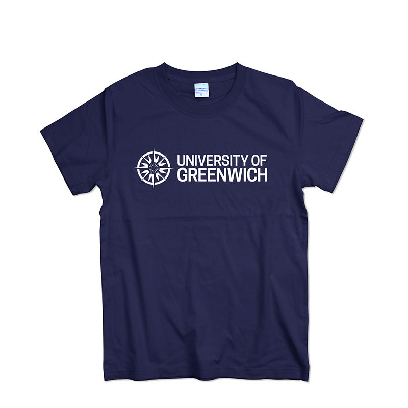 University of Greenwich Short-Sleeved T-Shirt Pure Cotton Summer Student Class Uniform University of Greenwich Short-Sleeved T-Shirt Pure Cotton Summer Student Class Uniform