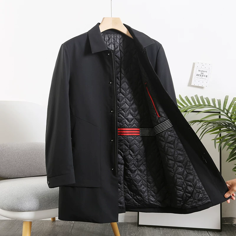 Куртка, демисезонное trench coat, для мужчины среднего возраста