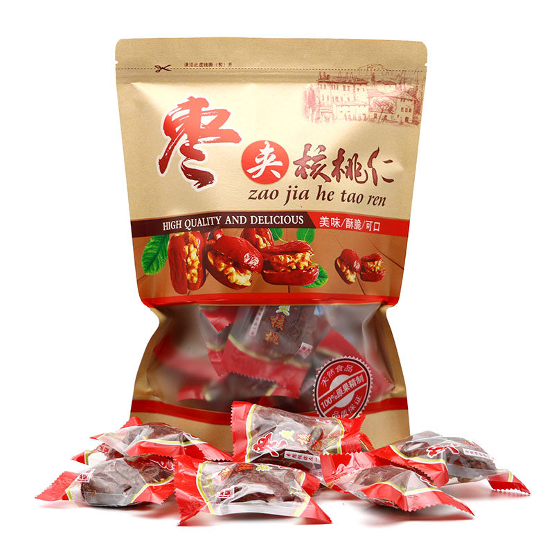 New (buy 1 get 1 catty) red dates with walnut kernels 500gx2 Xinjiang special-grade dried fruit vacuum packaging