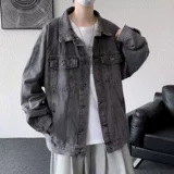 Осенняя джинсовая трендовая брендовая куртка для отдыха, оверсайз, в корейском стиле