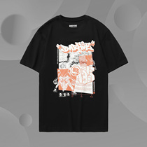 Li Ning mens dress round collar short sleeve loose T-shirt BADFIVE basketball series Mens short sleeve culture shirt AHSR137