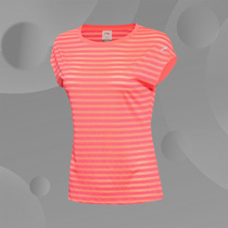Li Ning Sports Short Sleeve Summer New Woman Round Collar Short Sleeve Moisture Absorption Perspiration Comfort T-Shirt Cultural Shirt AHSL108