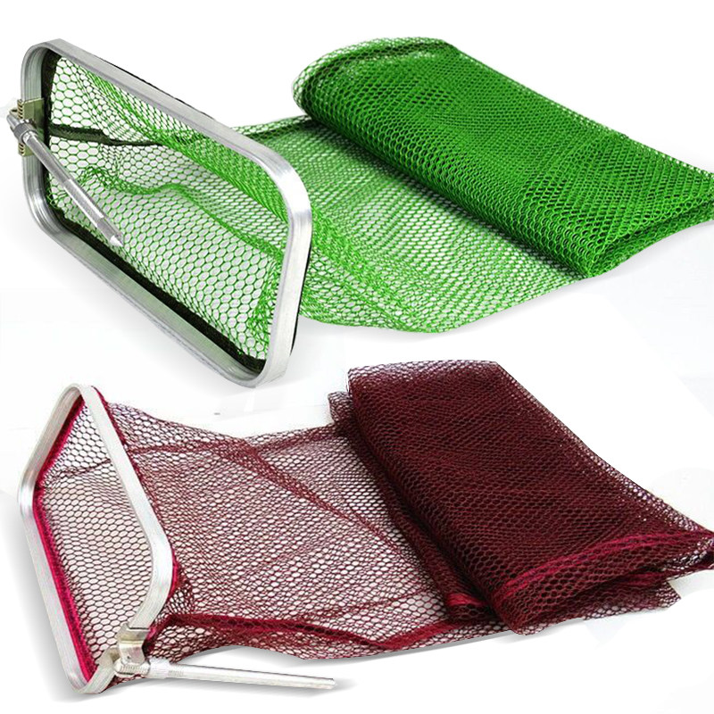 Rectangular fish protection net pocket special fishing net Anti-hanging quick-drying folding fish bank fishing gear supplies fish cage fish net