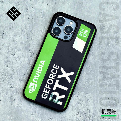 NVIDIA RTX Green & Black Graphic iPhone Case