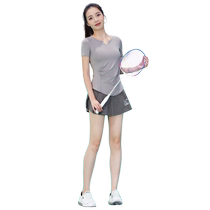 Internet celebrity lightweight professional badminton sports suit summer design tennis wear womens short-sleeved golf wear
