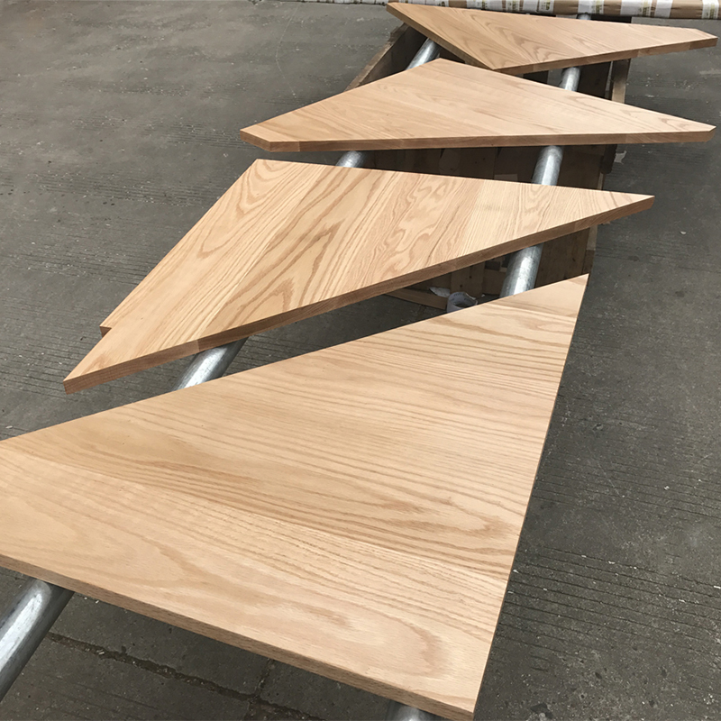 Red oak plank solid wood desktop board wood square wood strip solid wood stair tread board cabinet door window sill board customization
