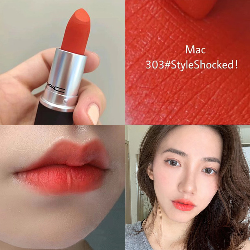 正品魅可mac口红303/903胡萝卜色号橘色系官方大牌橙红色送礼盒装评价