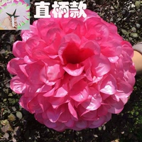 Прямая ручка с плоским цветом (темно -розовый)