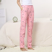 Quần pyjama mùa thu Quần nữ Quần cotton Phần mỏng rộng Kích thước lớn Trang chủ Cotton Trang chủ Phụ nữ mang thai Tháng có thể mặc Mùa đông quần short kaki nữ